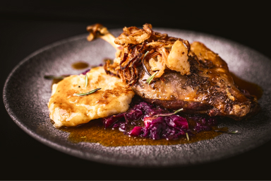 鴨のロースト フォンドヴォーソース